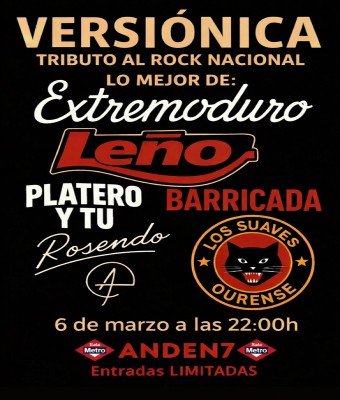 VERSIONICA (tributo al rock nacional) en Cuenca
