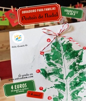 Obradoiro familiar: Postais de Nadal  en Coruña, A