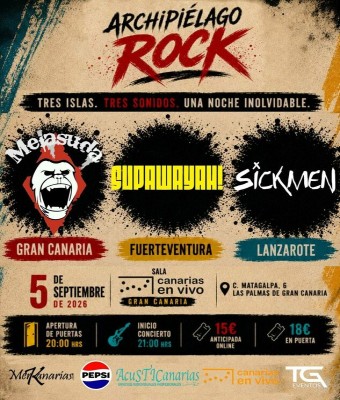 ARCHIPIÉLAGO ROCK FEST CANARIAS EN VIVO - CONCIERTO EN LAS PALMAS en Palmas, Las