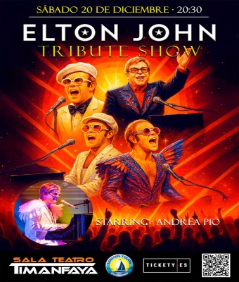  Elton John - Tribute Show, en la Sala Timanfaya en Santa Cruz de Tenerife