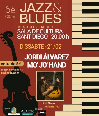 6è Cicle Jazz & Blues. Jordi Álvarez Mo'Jo' Hand en Balears, Illes