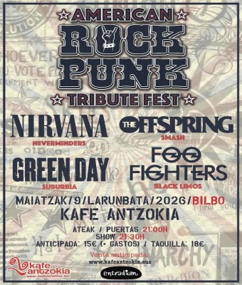 Festival de Tributos AMERICAN ROCK PUNK (Bilbao) en Bizkaia