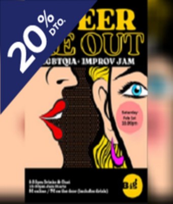 Queer Me Out! LGBTQIA+ Improv Jam - ENG en BARCELONA