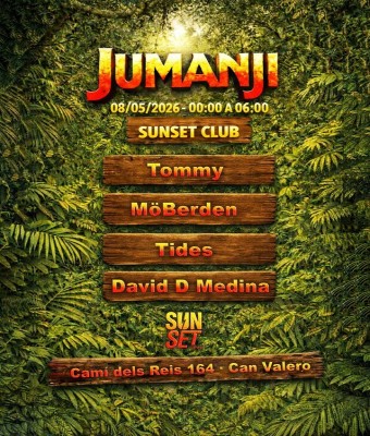  JUMANJI llega para hacerte perder en la selva del Tech House  en Balears, Illes