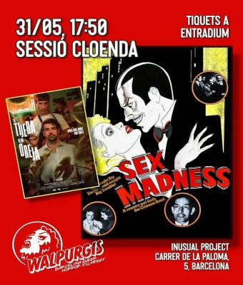 Sessió de cloenda: Tu tijera en mi oreja + Sex Madness en Barcelona