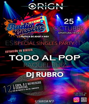 Radiocassette SINGLE PARTY 25 OCTUBRE  en Madrid