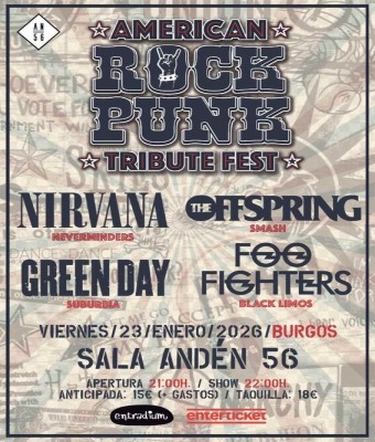 FESTIVAL DE TRIBUTOS AMERICAN ROCK PUNK en Burgos