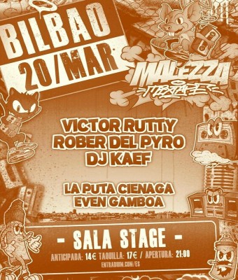VICTOR RUTTY, ROBER DEL PYRO & DJ KAEF - Bilbao (Sala Stage Live) [Malezza Mixtape] en Bizkaia