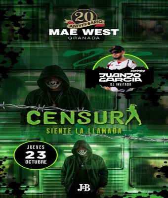 Discoteca Mae West Granada - Juernes 23 Octubre de Censura