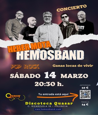 Concierto Hemosband "Ganas locas de vivir" en Palencia