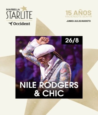 Nile Rodgers & Chic - Starlite Occident 2026 en Málaga
