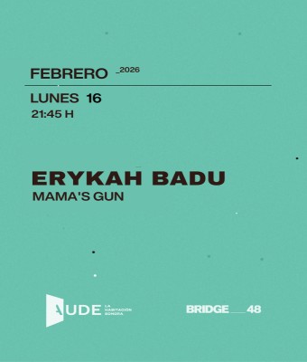 ERYKAH BADU · MAMA'S GUN: SESIÓN DE ESCUCHA en Barcelona