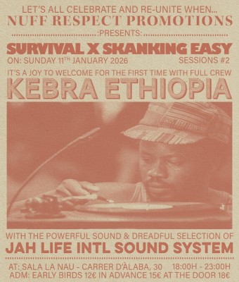 Survival x Skanking Easy Sessions w/ Kebra Ethiopia & Jah Life Intl Sound System  en Barcelona