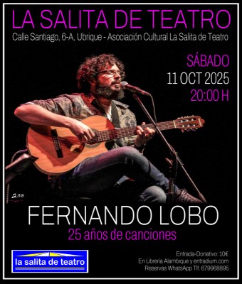 Concierto: Fernando Lobo "25 años de Canciones" en Cádiz