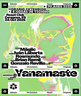 Pilares26 - ResetOriginals presenta: NASTIA (Techno Records) en Zaragoza