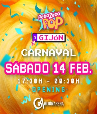PETAZETA POP CARNAVAL - 14 de febrero 2026 en Asturias