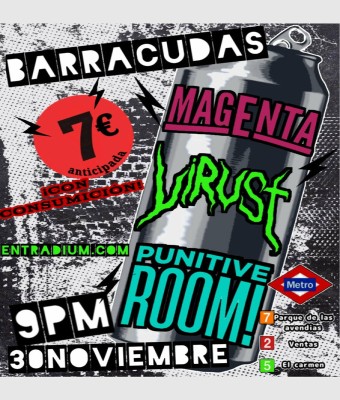 MAGENTA X VIRUS T X PUNITIVE ROOM en Madrid
