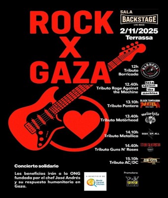 ROCK X GAZA en Barcelona