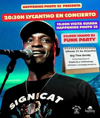 Concierto de Lycantho y Funk Party en Big Tree Books en Madrid