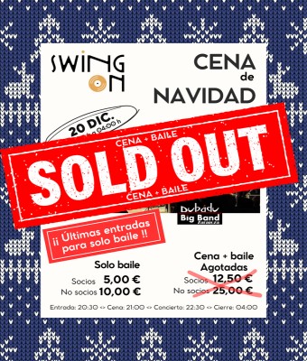 Cena de Navidad (solo baile) en Zaragoza