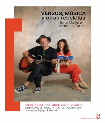 VERSOS, MÚSICA Y OTRAS REBELDÍAS en Santa Cruz de Tenerife