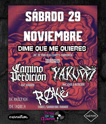 Yakuzzi + Camino a la Perdición + Røke en Madrid