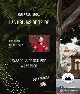 Ruta de las Brujas en Telde. Sábado 18 de octubre a las 19:00 en Palmas, Las
