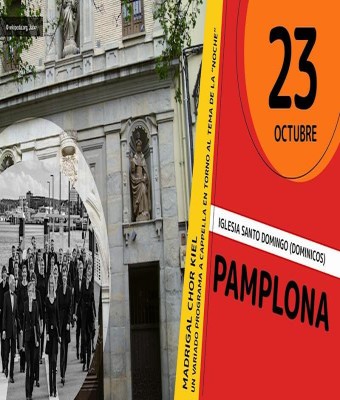 Concierto con el Madrigal Chor Kiel, Alemania en Pamplona
