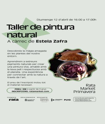 Taller Rata Market Primavera: Pintura natural en Balears, Illes