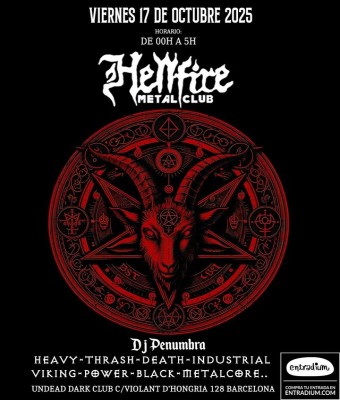 HELLFIRE METAL CLUB - Viernes 17 en Barcelona