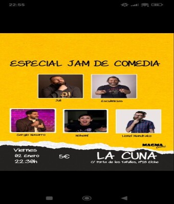 ESPECIAL JAM DE COMEDIA  en Alicante/Alacant