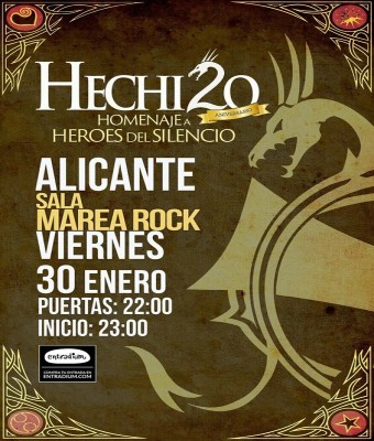 Hechizo, homenaje a Héroes del Silencio en Alicante en Alicante/Alacant
