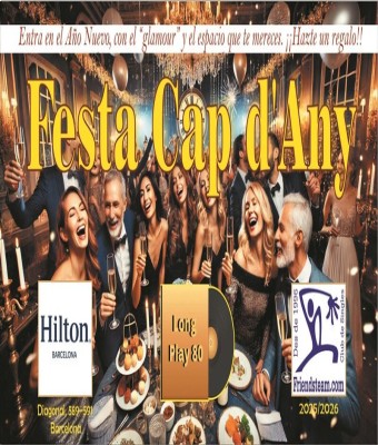 FIESTA DE FIN DE AÑO CON LONG PLAY 80 EN EL HILTON DE BARCELONA 