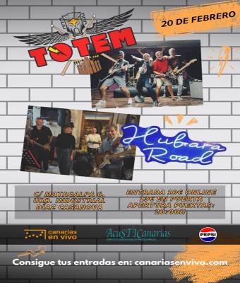 Totem + Hubara Road en Canarias en Vivo en Palmas, Las