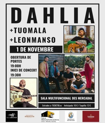 Dahlia + Tuomala + Leonmanso en Concert en Balears, Illes