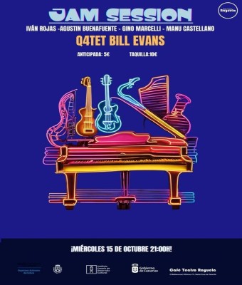 Q4TET BILL EVANS, Jam Session Rayuela en Santa Cruz de Tenerife