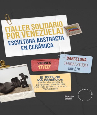 [Taller solidario por Venezuela] escultura abstracta en cerámica  en Barcelona