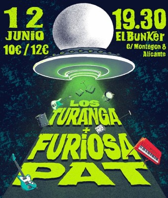 Furiosa Pat y Los Turanga en El Bunker en Alicante/Alacant