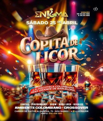 ENIGMA · SÁBADO 25 ABR26 en Barcelona