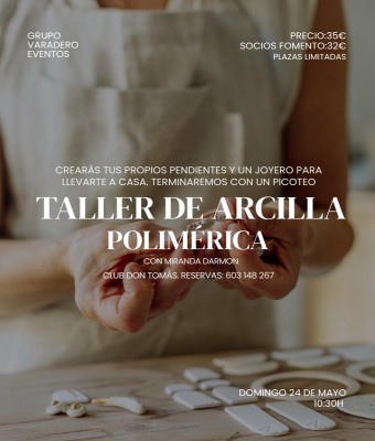 TALLER ARCILLA POLIMÉRICA + BRUNCH en Valencia/València
