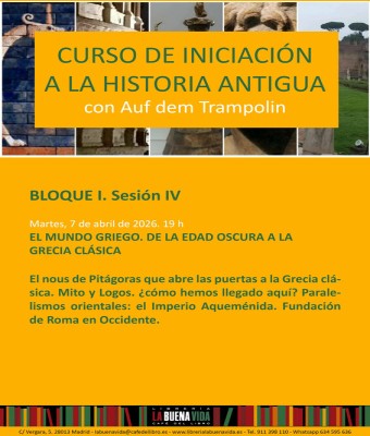 Curso de iniciación a la historia antigua. EL MUNDO GRIEGO. DE LA EDAD OSCURA A LA GRECIA CLÁSICA en Madrid