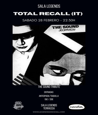 Total Recall - Tribute to The Sound (It) en Barcelona
