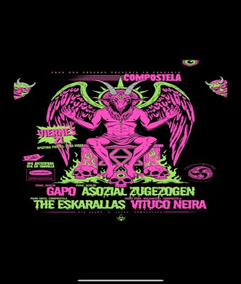 THE ESKARALLAS + GAPO + ASOZIAL ZUGEZOGEN + VITUCO NEIRA (COMPOSTELA)  en Coruña, A