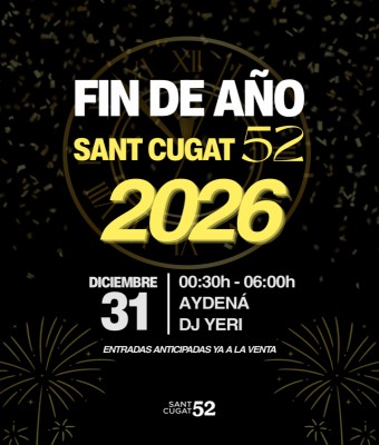 FIN DE AÑO 2026 - SANT CUGAT 52 en Barcelona