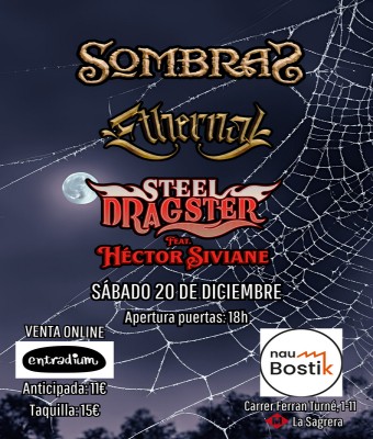 Concierto SombraS - Ethernal - Steel Dragster en Barcelona