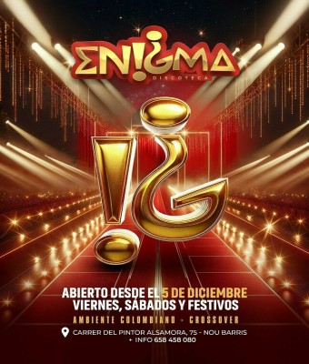 ENIGMA · PRE-OPENING  en Barcelona