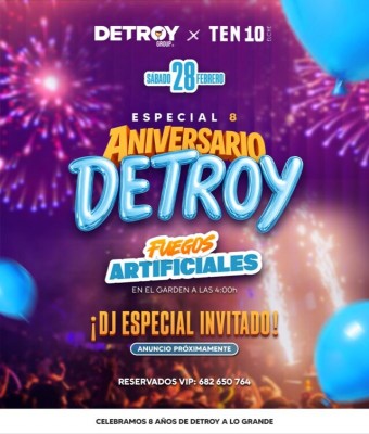TEN 10 x Detroy en Alicante