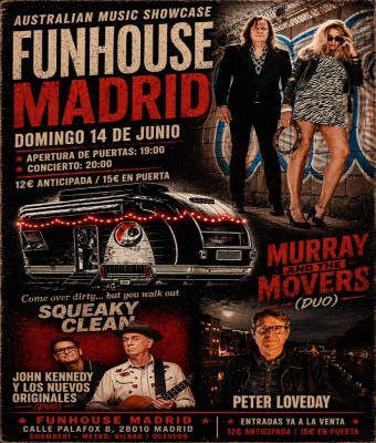 Australian Music Showcase: Murray and The Movers (duo) + Friends en Madrid