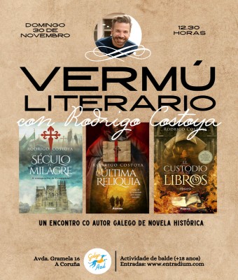 Vermú literario: Encontro con Rodrigo Costoya en Coruña, A