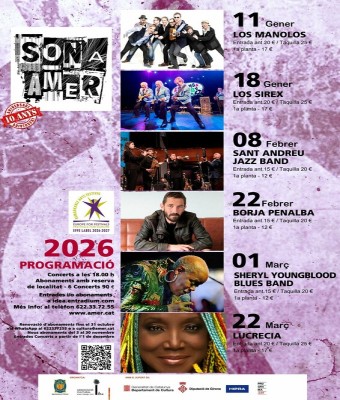 Abonaments Sona Amer 2026 en Girona